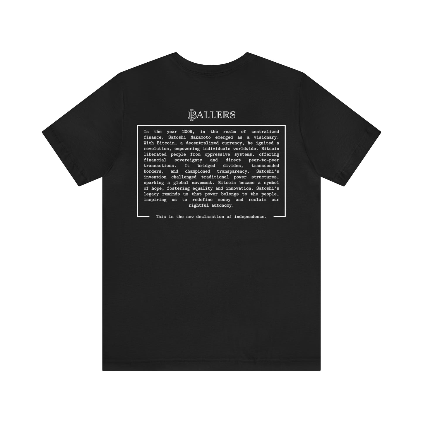 Ballers Bitcoin Club | MANIFESTO - Logo Tee