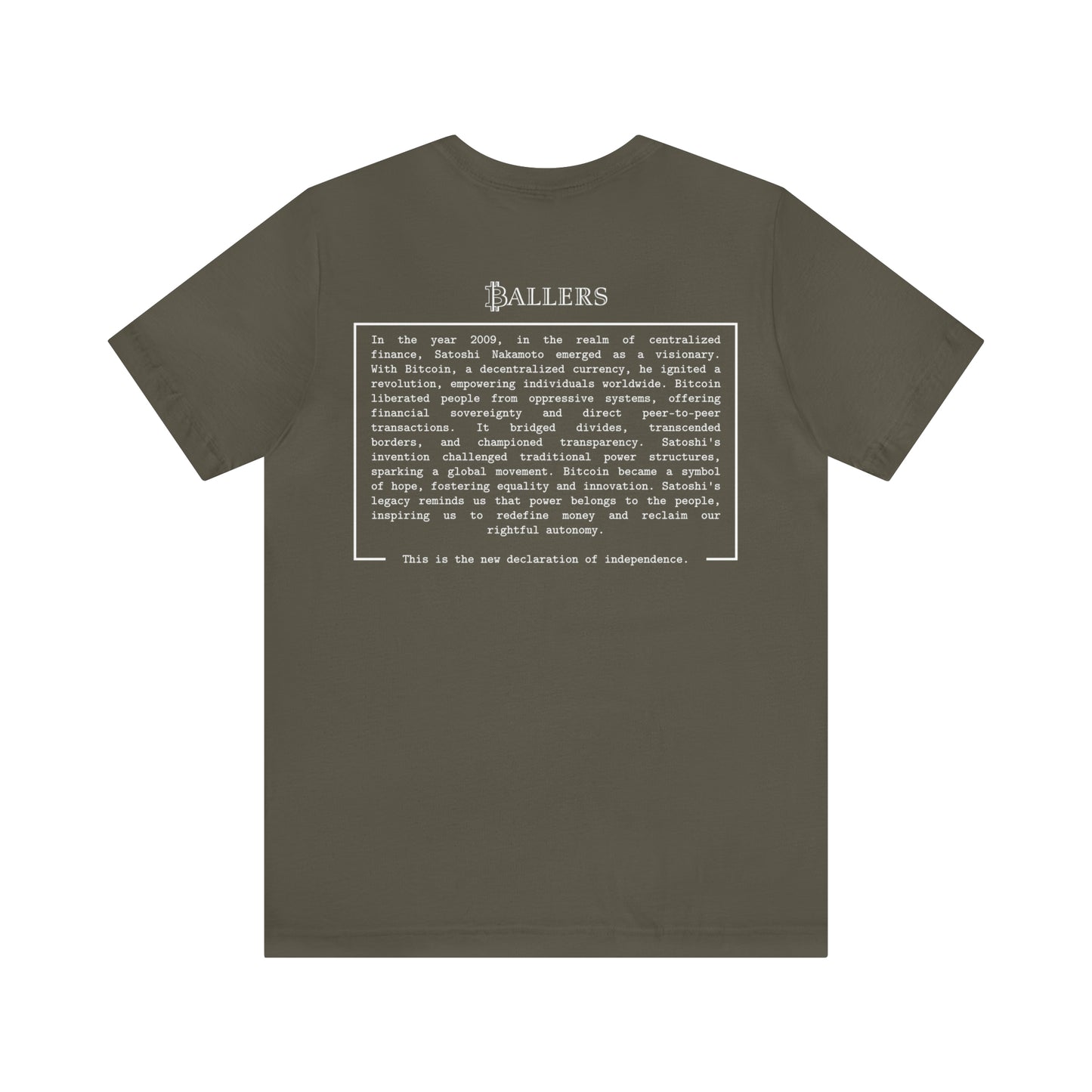 Ballers Bitcoin Club | MANIFESTO - Logo Tee