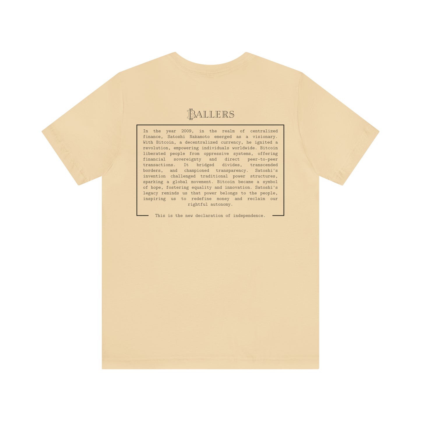 Ballers Bitcoin Club | MANIFESTO - Logo Tee