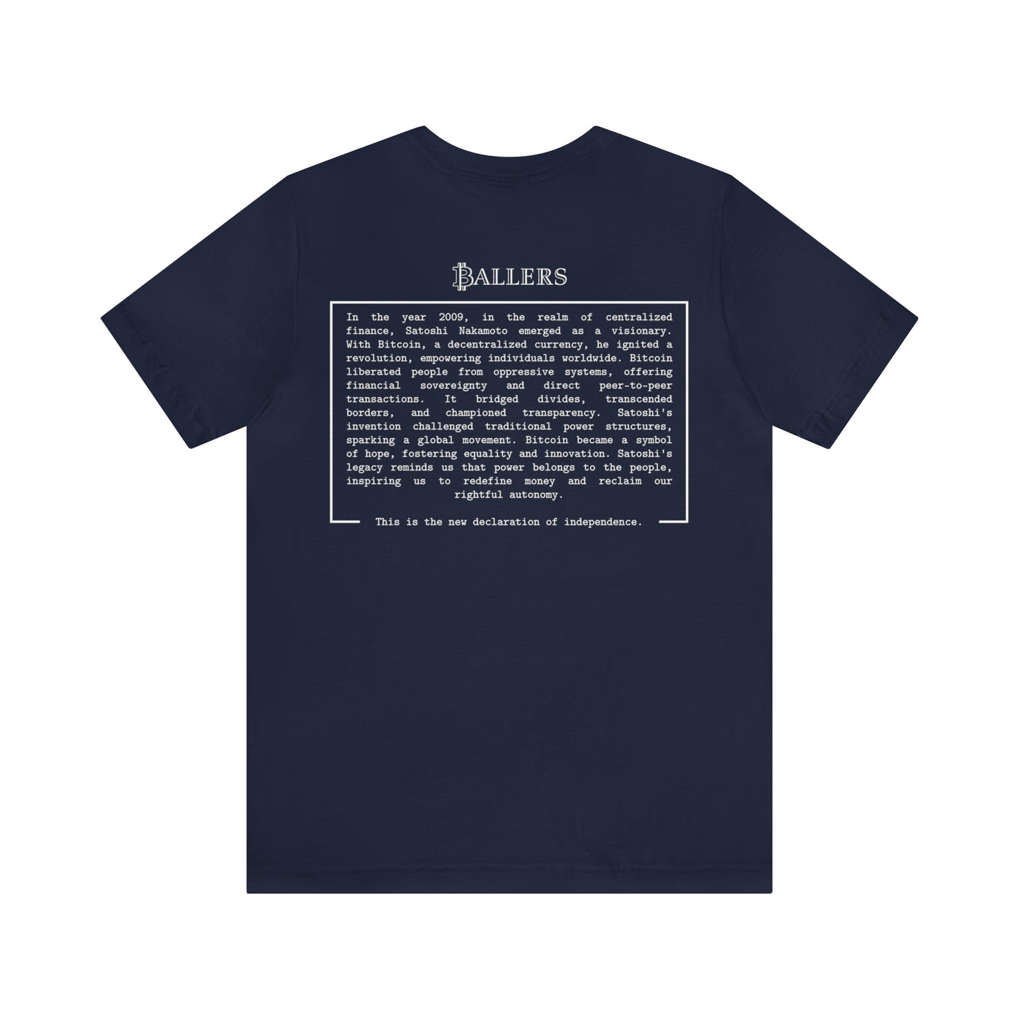 Ballers Bitcoin Club | MANIFESTO - Logo Tee