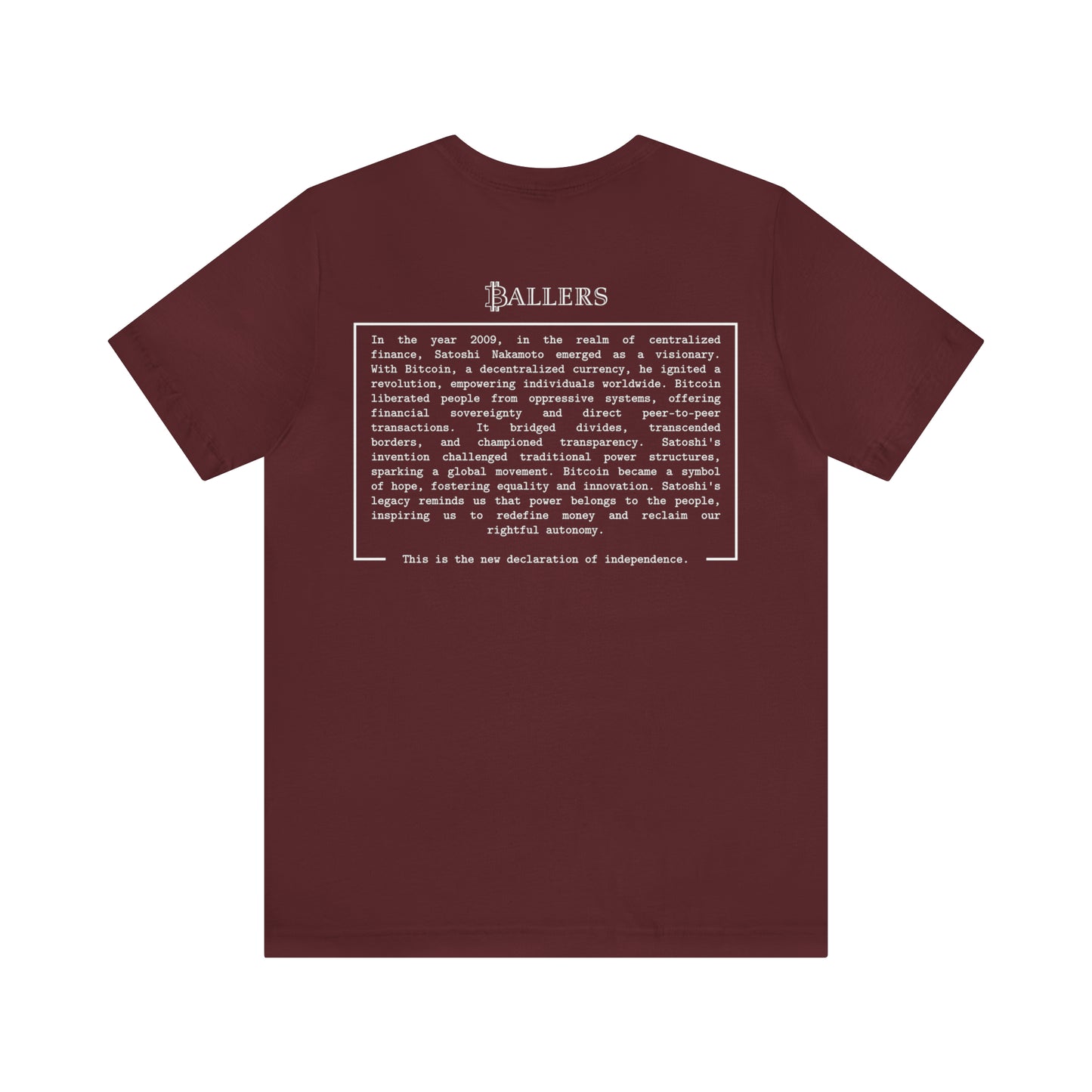 Ballers Bitcoin Club | MANIFESTO - Logo Tee